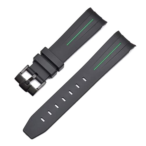 NIBYQ Gummi-Uhrenarmband für Rolex-Armband, 20 mm, 22 mm, 21 mm, Ersatz-Armbanduhr-Zubehör, 21 mm, Achat von NIBYQ