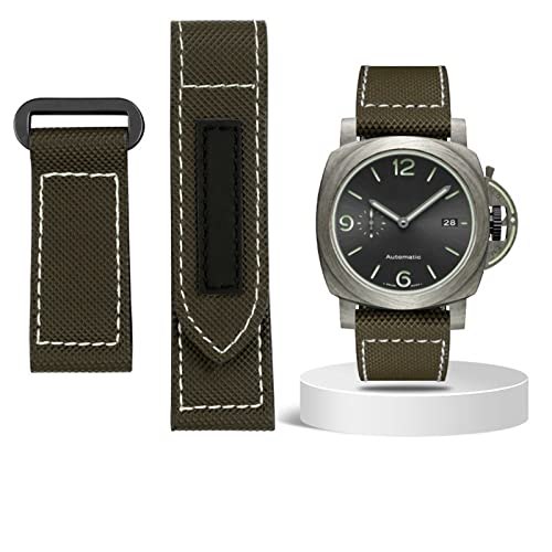 NIBYQ Karbonfaser-Armband für Panerai Lumino PAM01118 01661, wasserdichtes Uhrenarmband, 24 mm, Schwarz / Blau, 24 mm, Achat von NIBYQ