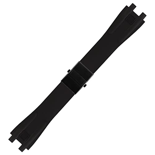 NIBYQ Silikon-Gummi-Uhrenarmband für Ulysse Nardin, Outdoor-Sport, wasserdichtes Armband, Ersatzarmband, Uhrenzubehörteile, 26 mm, Achat von NIBYQ