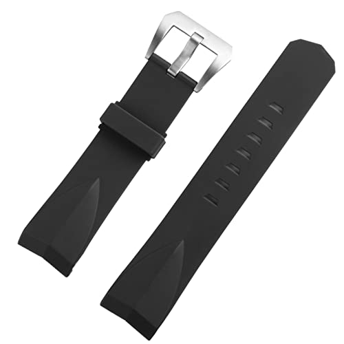 NIBYQ Silikon-Uhrenarmbänder, 22 mm, 24 mm, passend für Corum-Sportarten, Gummiband, modisches Armband, Ersatzzubehör, 22 mm, Achat von NIBYQ