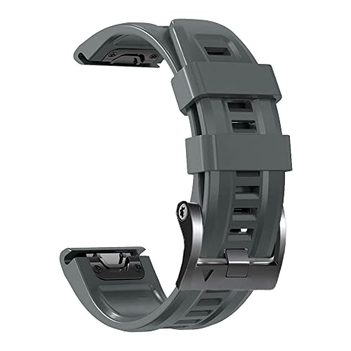 NIBYQ Uhrenarmband für Garmin Fenix Epix 7 7X, Schnellentriegelung, 22, 26 mm, Silikonband für Fenix 6X 6 Pro 5 5X Plus 3 3HR 945 MK2i Uhrenarmband, 22 mm, Achat von NIBYQ