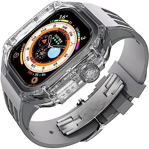 NIBYQ Uhrengehäuse und Gummi-Uhrenarmband, Modifikationsset, für Apple Watch Ultra 49 mm, Fluorkautschuk-Armband, geeignet für iWatch Ultra 49 mm, For Ultra 49mm, Achat von NIBYQ