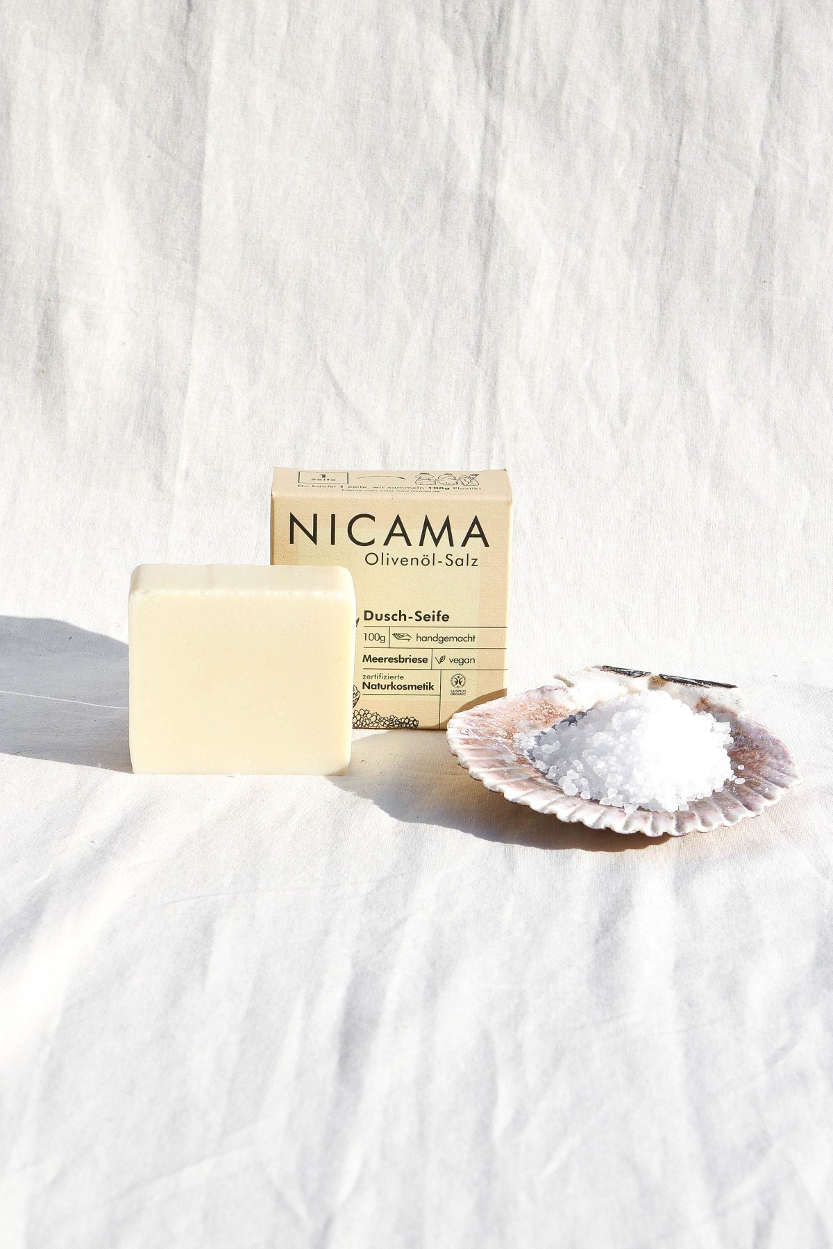 Seife Olivenöl-Salz von NICAMA