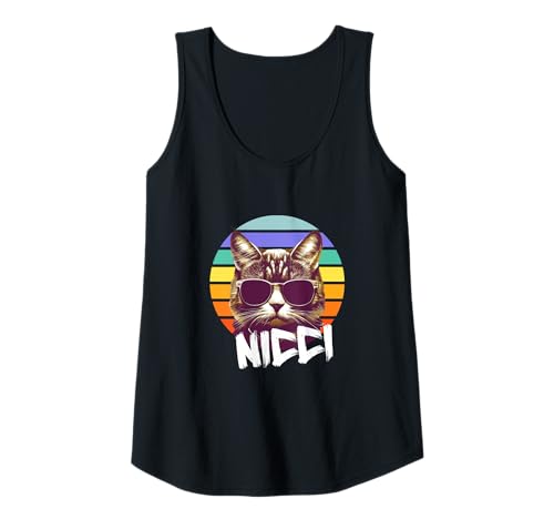 Damen NICCI - Schöner Mädchen Name mit lustiger Katze Tank Top Damen NICCI - Schöner Mädchen Name mit lustiger Katze Tank Top von NICCI Tochter Enkel Geburtstag Geschenkideen