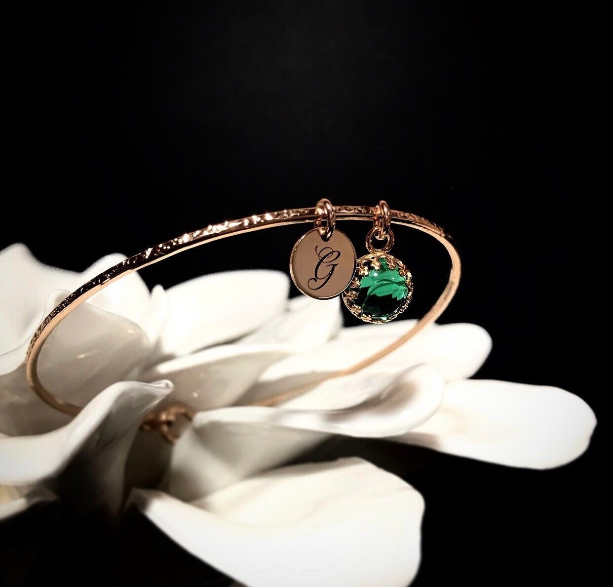 2.5 Smaragd Royal Charm Armreif | Benutzerdefinierte Mai Birstone Geburtstagsgeschenk Neues Mutter-Feier-Schmucksachen Geschenk Für Sie von NICCOLETTI