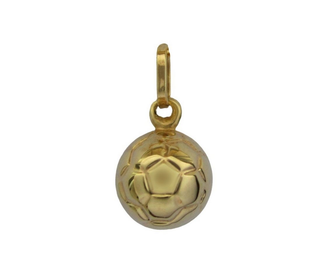 NICEANDnoble Kettenanhänger 585er Gelbgold Kettenanhänger Fußball von NICEANDnoble