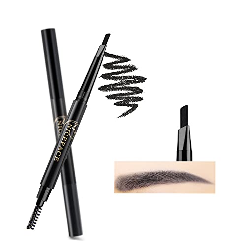 NICEFACE Augenbrauenstift Schwarz Double Ended Precision Waterproof Brow (Schwarz/Black# 1) von NICEFACE