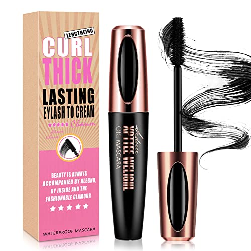 4D Silk Fiber Wimpern Wimperntusche, Wimperntusche Mascara Wasserfest Schwarz Natürliche Lange Wimpern Falsche Wimpern Tusche FüR langlebige Augen Make-up 4D Silk Fiber Wimpern Wimperntusche, Wimperntusche Mascara Wasserfest Schwarz Natürliche Lange Wimpern Falsche Wimpern Tusche FüR langlebige Augen Make-up von NICEMOVIC
