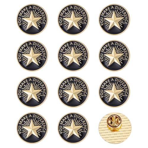 NICENEEDED 12 Stück Anstecknadeln Mitarbeiter Des Monats 1.0 Zoll Staff Star Wertschätzung Motivation Emaille Pin Staff Performance Alloy Pins Für Award Staff Team NICENEEDED 12 Stück Anstecknadeln Mitarbeiter Des Monats 1.0 Zoll Staff Star Wertschätzung Motivation Emaille Pin Staff Performance Alloy Pins Für Award Staff Team von NICENEEDED