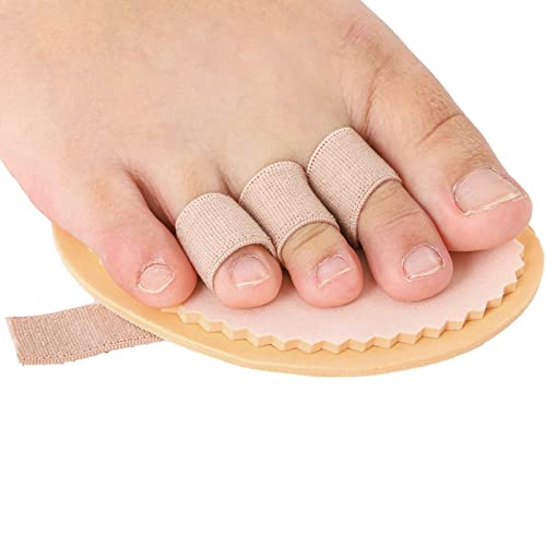 NICENEEDED 2 Paar Hammerzehenkorrektoren, 3 Löcher Claw Toe Alignment Spacer, Zehentrenner Splint Mallet Toe Dividers Für Damen Und Herren Bunion Broken Big Toe Contracted Toe von NICENEEDED