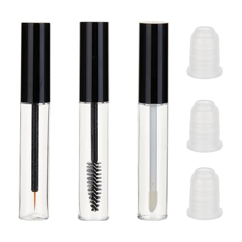 NICENEEDED 3 Packung Leere Mascara Tube Tube Lipgloss Tuben Wimperncreme Behälter Flasche Mit Gummieinlagen Ideales Kit von NICENEEDED