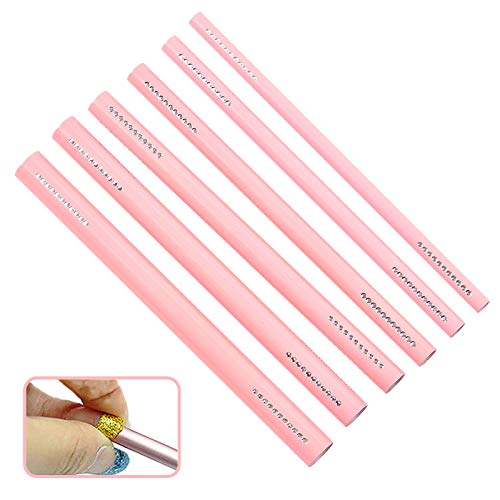 NICENEEDED 6Pcs Pink Nail Shaping Stick Set C Kurve Nail Art Tipps Shaping Rod Kurve Metall Rod Sticks Nail Art Tipps Shaping Tool Für Frauen Nail Art DIY Dekorationen von NICENEEDED