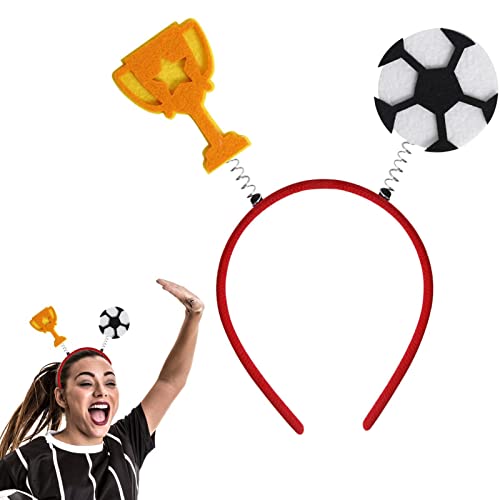 NICERAM Fußball-Stirnband - Haarreifen für Fußball Cheer Up,Kopfbedeckungen für große Sportwettkämpfe, niedliche Kopfbedeckungen für Fußballdekorationen von NICERAM