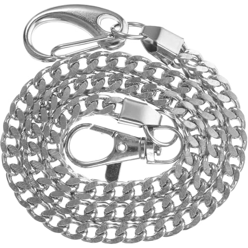 NICERIO Hosen Kette Silber Brieftasche Kette Tasche Kette Gürtel Ketten Jeansketten mit Beidseitigen Verschlüssen für Jungen Männer 60-80Cm NICERIO Hosen Kette Silber Brieftasche Kette Tasche Kette Gürtel Ketten Jeansketten mit Beidseitigen Verschlüssen für Jungen Männer 60-80Cm von NICERIO