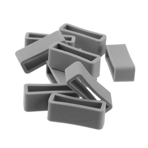 NICERIO Uhrenarmband-Schlaufe - 10 Stück Silikon-Uhrenarmband-Ring Ersatz-Uhrenhalterung -Haltebügel - 22mm von NICERIO