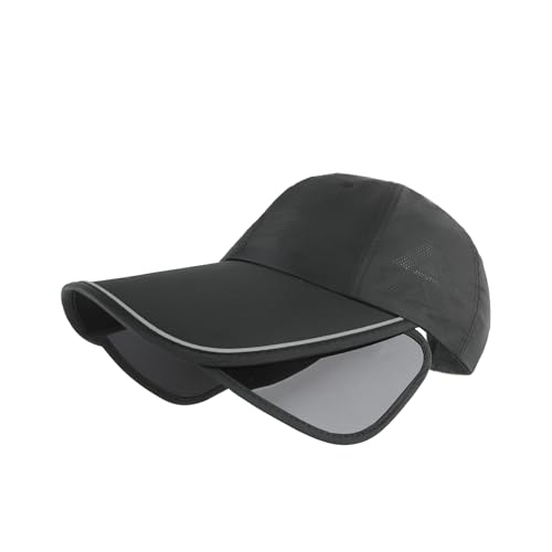 NICEYEA Herren Pull Board Sport Schirmmütze Schnell Trocknende Hochleistungs-Baseballmütze-UPF50 Sonnenschutz, Feuchtigkeitsableitend, Verstellbar 58-60cm für Laufen, Golf, Wandern von NICEYEA