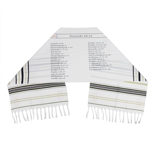 Tallit Gebetsschal Messianischer Christlicher Tallit Messianic Tallits Gebet Schal Gebetsmantel Jerusalem Tallit Schal jüdischer christlicher Tallit Gebetsschal Geschenke für Männer und Frauen von NICEYEA