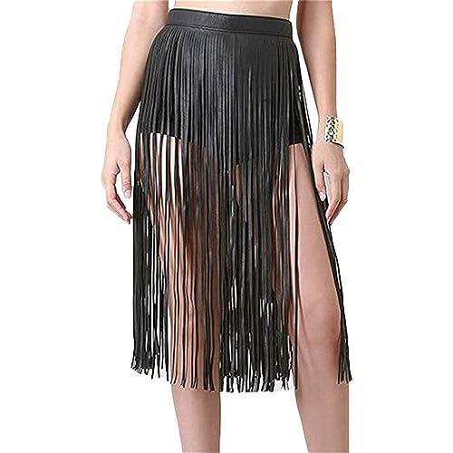 NICEYST Frauen Punk Taille Gürtel PU Leder Kette Fransen Bauch Harness Gürtel Quaste Bund Party Nachtclub Frauen Zubehör, Style 1-schwarz, Einheitsgröße NICEYST Frauen Punk Taille Gürtel PU Leder Kette Fransen Bauch Harness Gürtel Quaste Bund Party Nachtclub Frauen Zubehör, Style 1-schwarz, Einheitsgröße von NICEYST