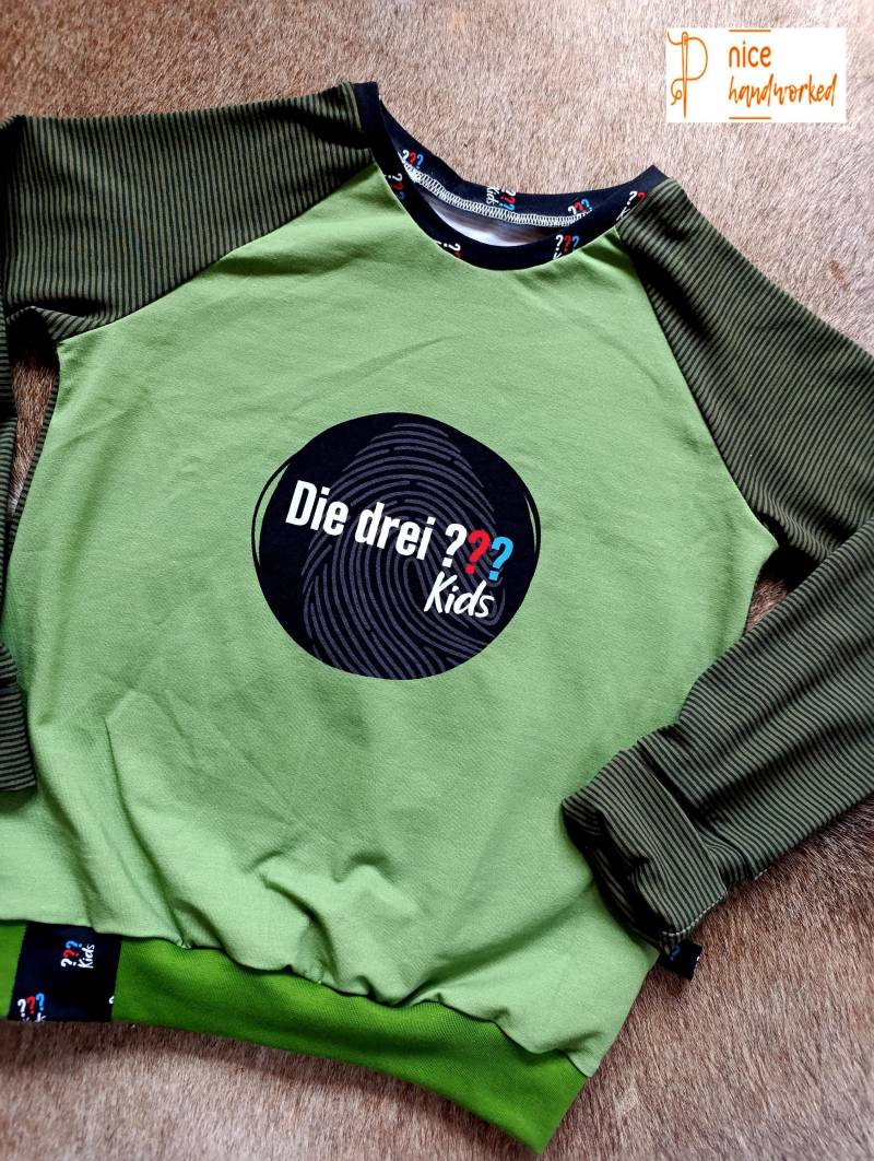 Die Drei ??? Kids, Pullover Aus Jersey, Für Jungen, Mädchen, Gr. 92-146 von NICEhandworked