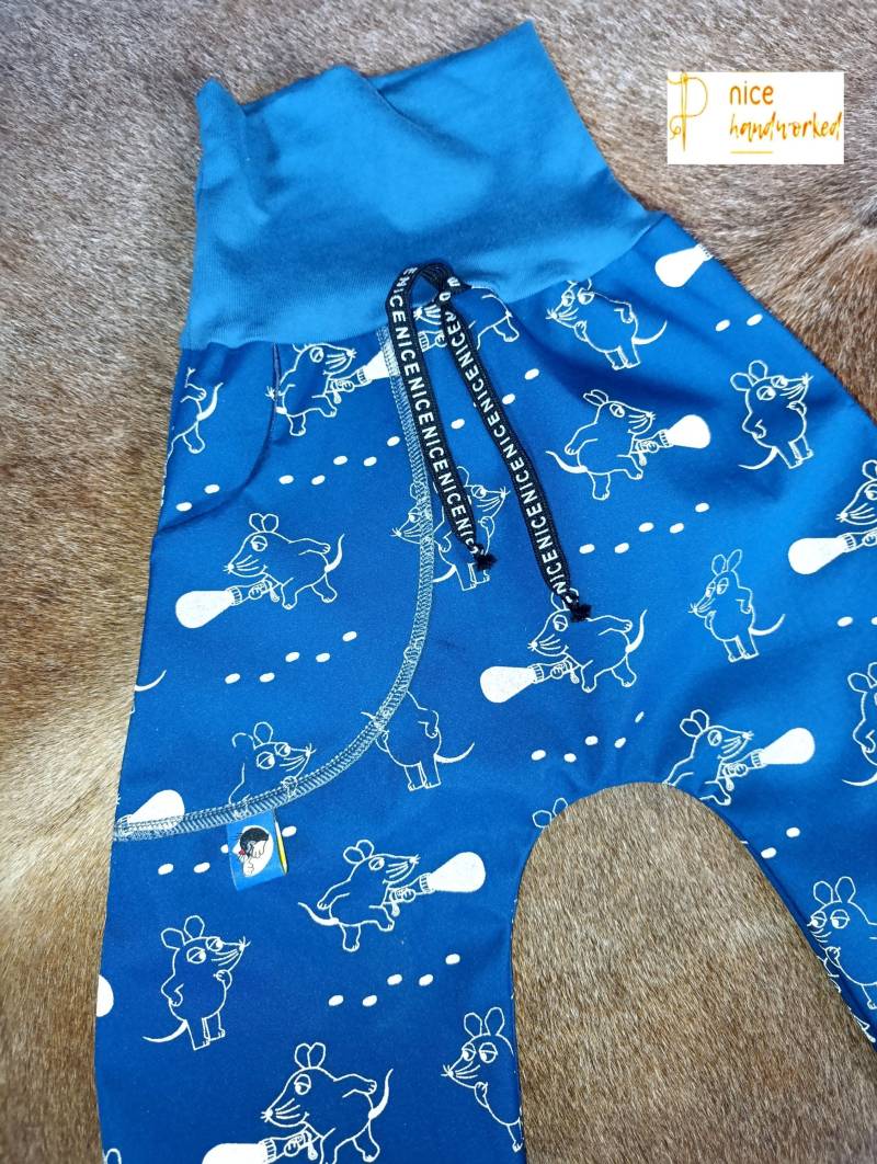 Die Maus, Gr. 92 Reflektor-Softshell, Hose Mit Tasche Im Baggy-style, Matschhose Jungen Und Mädchen von NICEhandworked