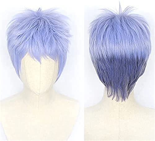 NICHANGHUA 50 cm schulterlanges Blondes lockiges Haar Hitzefrei Perückenkappe Party Männer Frauen Perücke for Cosplay Perücke Manjiro Sano Cosplay Perücke mit kostenloser Perückenkappe enthalten von NICHANGHUA