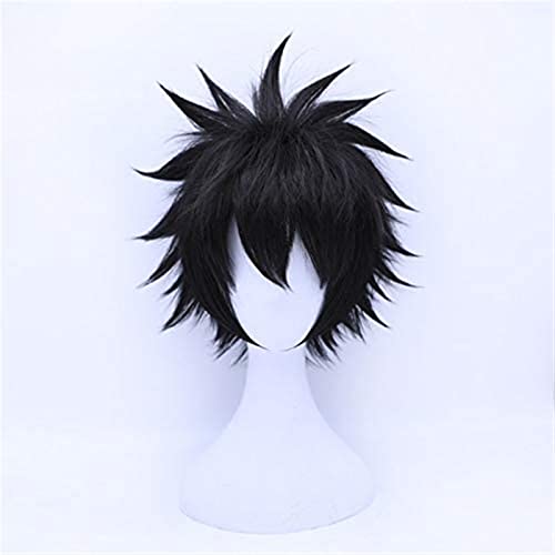 NICHANGHUA Anime Dabi Perücke Cosplay Kostüm Boku no Hero Academia Kurz Schwarz Kunsthaar Halloween Party Perücken von NICHANGHUA