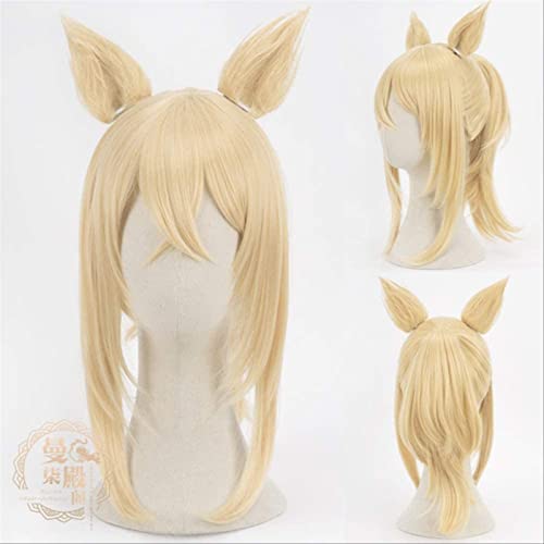 NICHANGHUA Arknights Amiya Belagerung Jetfire Silbergrau Cosplay Perücken Hitzebeständige synthetische Perücke for Halloween Party One Size P. von NICHANGHUA