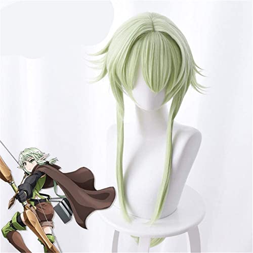 NICHANGHUA Goblin Slayer YouSei Yunde Cosplay Perücke 80 cm grüner hitzebeständiges Synthetisches Haar Perucas Cosplay -Perücken von NICHANGHUA