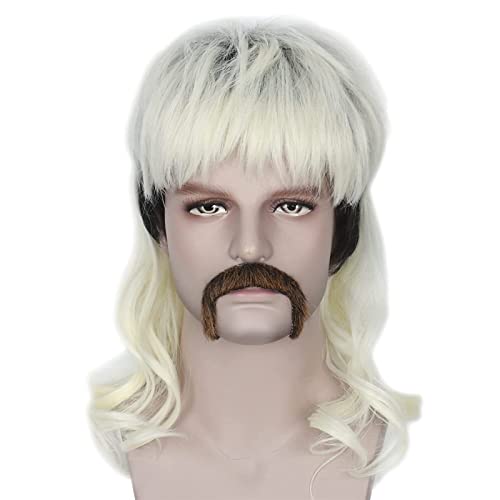 NICHANGHUA Malisa Joe Exotic Cosplay Perücke Blonde Perücke mit dunklen Wurzeln hitzebeständiges Haarperücken mit Pony for Halloween NICHANGHUA Malisa Joe Exotic Cosplay Perücke Blonde Perücke mit dunklen Wurzeln hitzebeständiges Haarperücken mit Pony for Halloween von NICHANGHUA