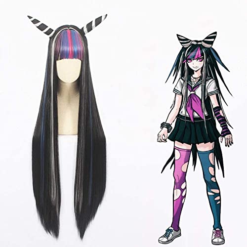 NICHANGHUA Mioda Ibuki Perücken Cosplay Anime Perücke for Frauen Lange Schwarze gerade Perücke for Halloween -Karneval (Farbe : Mioda Ibuki) von NICHANGHUA