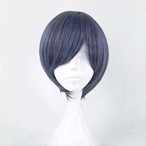 NICHANGHUA Schwarzer Butler Kuroshitsuji Ciel Phantomhive Grey Blue Cosplay Cosplay Perücke+Haarnetz von NICHANGHUA