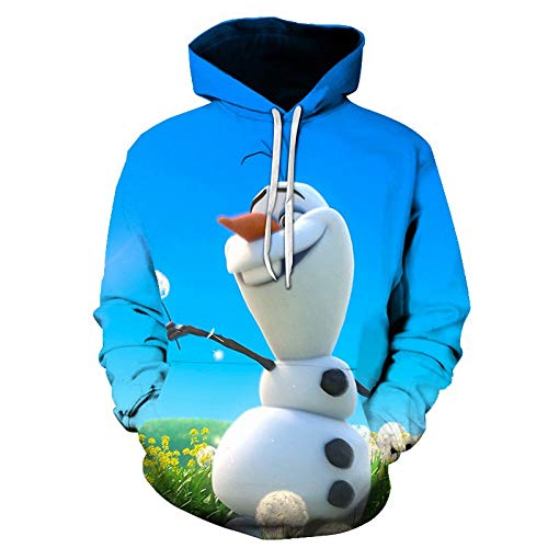 Frozen 3D Druck Hoodie Kapuzenpullover Bunt Langarm Pullover Sweatshirt M-XXL Gr. L, 13 von NICHIYO