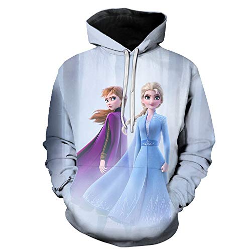 Frozen 3D Druck Hoodie Kapuzenpullover Bunt Langarm Pullover Sweatshirt M-XXL Gr. S, 9 von NICHIYO