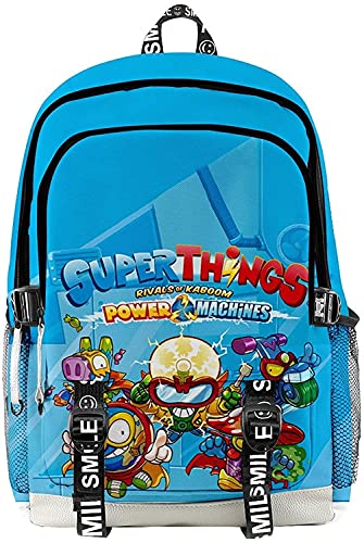 NICHIYO Anime Superzings 3D Digitaldruck Kinder Rucksack Oxford Tuch Männer Frauen Kinder Geschenke (Su-z5,40 * 28 * 17cm (16zoll)) von NICHIYO