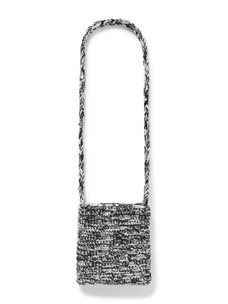 NICHOLAS DALEY - Crocheted Wool and Cotton-Blend Pouch - Men - Multi von NICHOLAS DALEY