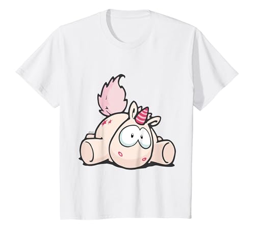 Kinder Kinder T-Shirt Einhorn Theodor liegend, design by NICI von NICI