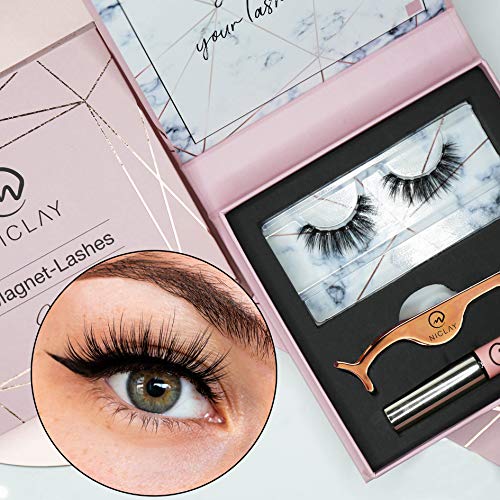 NICLAY MagneticLiner Lashes Set (Elite) – Magnetische Wimpern inkl. Eyeliner & Pinzette, Hochwertige Lashes für bis zu 25 Anwendungen, Lash Extenstions, Künstliche Wimpern – Magnetic Set inkl. 1 Paar von NICLAY