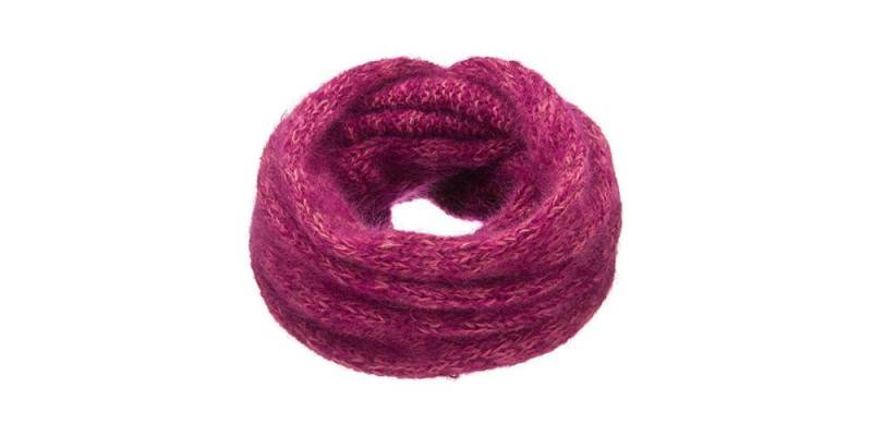 Gestrickte Kutte Schal Moher Wolle Reine Dunkle Fuchsia Handgefertigt von NICNIEROBIENIE