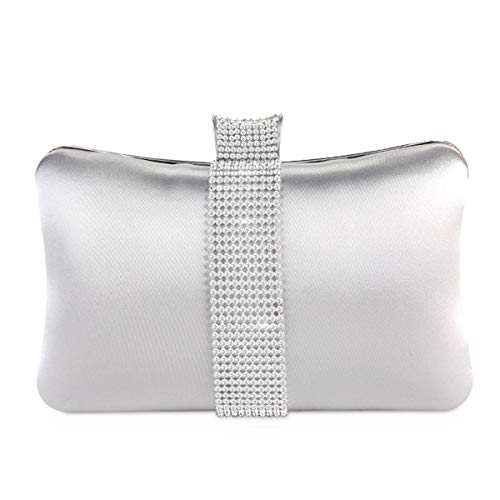 NICOLE&DORIS Damen Handtaschen Clutch Designer Umhängetasche Kleine Glitter Schultertasche für Hochzeit Freizeit Party Die Seide von NICOLE & DORIS