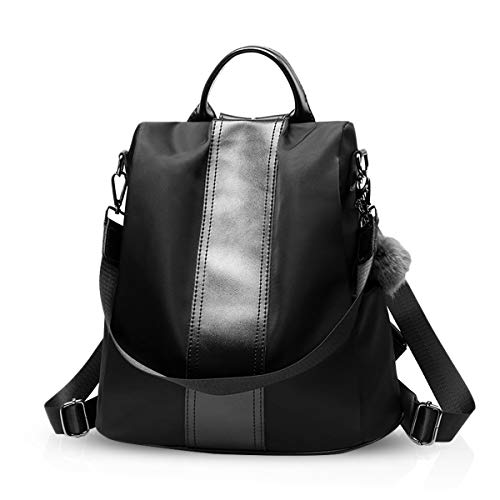 NICOLE & DORIS Rucksack Damen Anti Diebstahl Rucksackhandtaschen Große Kapazität Rucksack Schultertasche PU Leder wasserdichte Rucksäcke Schultasche Reiserucksack von NICOLE & DORIS