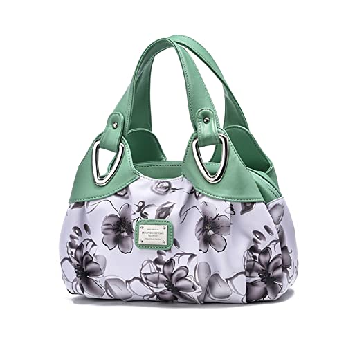 NICOLE & DORIS Damen Schultertaschen Elegant Handtaschen Damen Taschen Frauen Umhängetasche Shopper Taschen PU Leder Weiche Tote Bag für Büro Einkauf Reise Lilie von NICOLE & DORIS