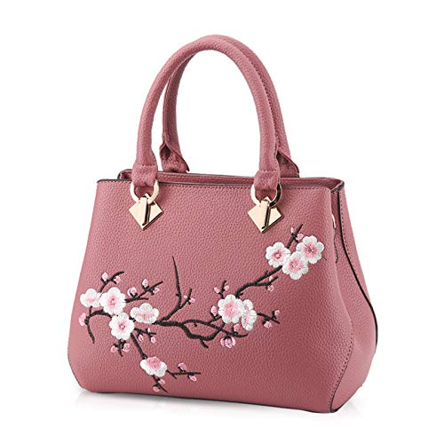 NICOLE&DORIS Elegant Freizeit Schön Damen Handtaschen Umhängetasche Damenhandtaschen Henkeltaschen Schultertaschen Wasserdicht Dauerhaft PU Rosa von NICOLE & DORIS