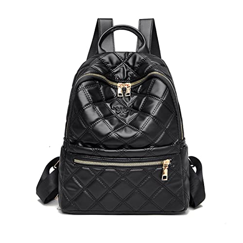 NICOLE & DORIS Elegant Rucksack Damen Modern Rucksacktasche Casual Daypack Wasserdichter College Rucksack Cityrucksack Klein Reisenrucksack Schwarz von NICOLE & DORIS