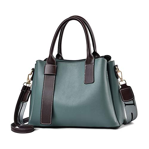 NICOLE & DORIS Elegante Handtasche für Frauen Umhängetasche mit Mehreren Taschen Süße Schultertaschen PU-Leder Henkeltaschen Shopper Tragetasche Grün von NICOLE & DORIS