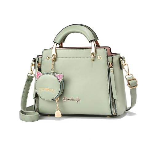 NICOLE & DORIS Frauen Umhängetasche Klein Tasche Mode Handtaschen Damen Kuriertaschen Handytasche Mädchen Crossbody Schultertaschen mit Geldbörse Grün von NICOLE & DORIS