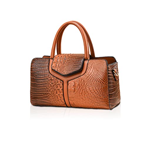 NICOLE & DORIS Handtasche Damen Krokodil Henkeltasche Elegant Schultertaschen PU Leder Umhängetasche Crossbody Bag Frauen Satchel Handtasche Clutch Tasche Braun NICOLE & DORIS Handtasche Damen Krokodil Henkeltasche Elegant Schultertaschen PU Leder Umhängetasche Crossbody Bag Frauen Satchel Handtasche Clutch Tasche Braun von NICOLE & DORIS
