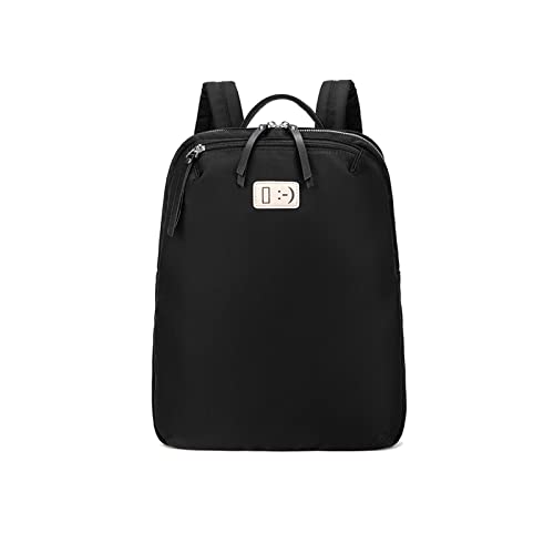 NICOLE & DORIS Leichter Laptop Rucksack Damen Groß Rucksack mit Mehreren Taschen Rucksack für Schule College Rucksack 13.3 Zoll Schulrucksack Gepäck Rucksäcke für Business Arbeit Reisen Schwarz von NICOLE & DORIS