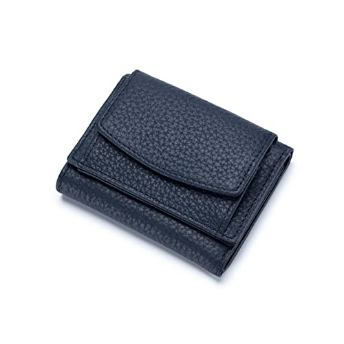 NICOLE & DORIS Portemonnaie Damen aus Leder Damen Geldbeutel mit RFID Blockierung Kleine Brieftasche Geldbörse Für Frauen, mit Mehreren Fächern Königsblau von NICOLE & DORIS