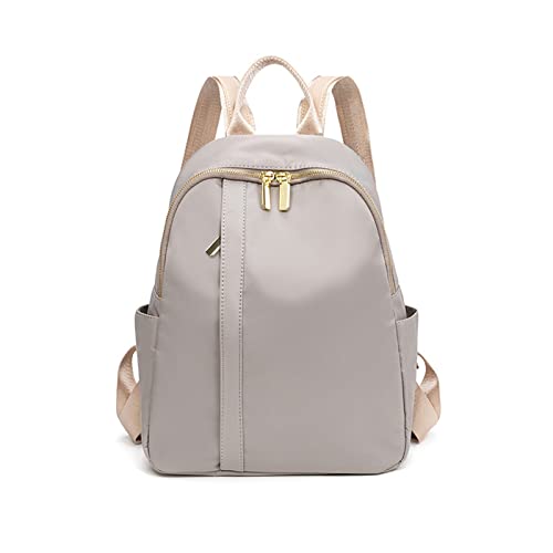 NICOLE & DORIS Rucksack Damen Klein Leichte Rucksack Cityrucksack Nylon Backpack Daypack Rucksack Teenager Schulrucksack Tagesrucksack für Reise Freizeit Grau von NICOLE & DORIS