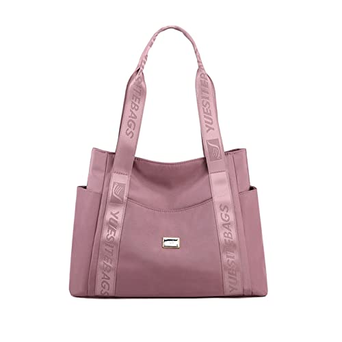 NICOLE & DORIS Schultertasche Damen Gross Handtasche Shopper Multi Tasche Umhängetasche Tote Bag Casual Henkeltasche Hobo Reisetasche für Alltag, Büro, Schule Rosa von NICOLE & DORIS